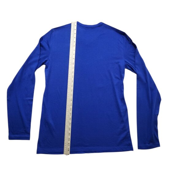 A/X Armani Exchange Men's Sleeve Long Sleeve Slim T-Shirt Solid Blue Size M - Picture 4 of 7